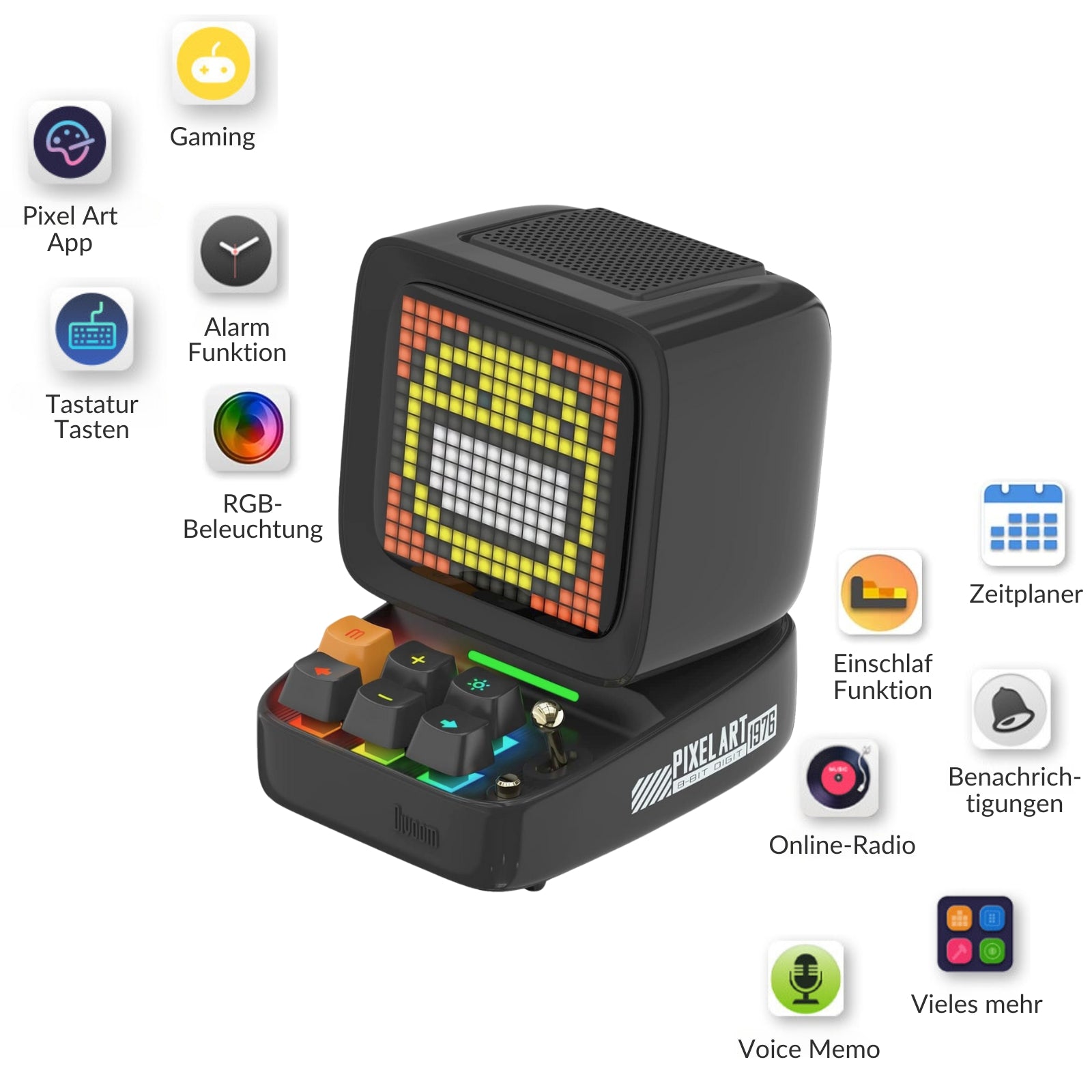 Divoom DitooPRO Pixel Art LED Tragbarer Bluetooth