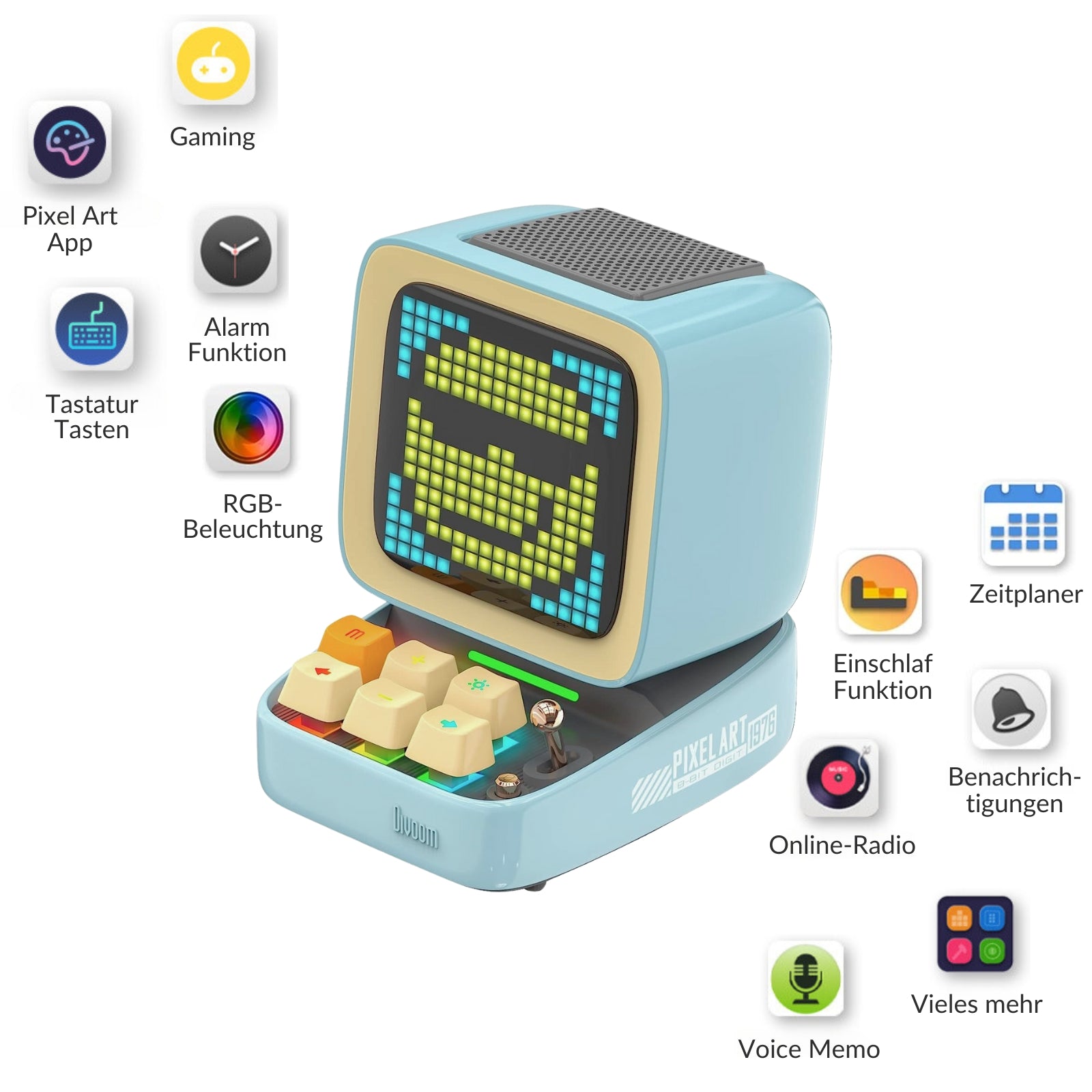 Divoom DitooPRO Pixel Art LED Tragbarer Bluetooth