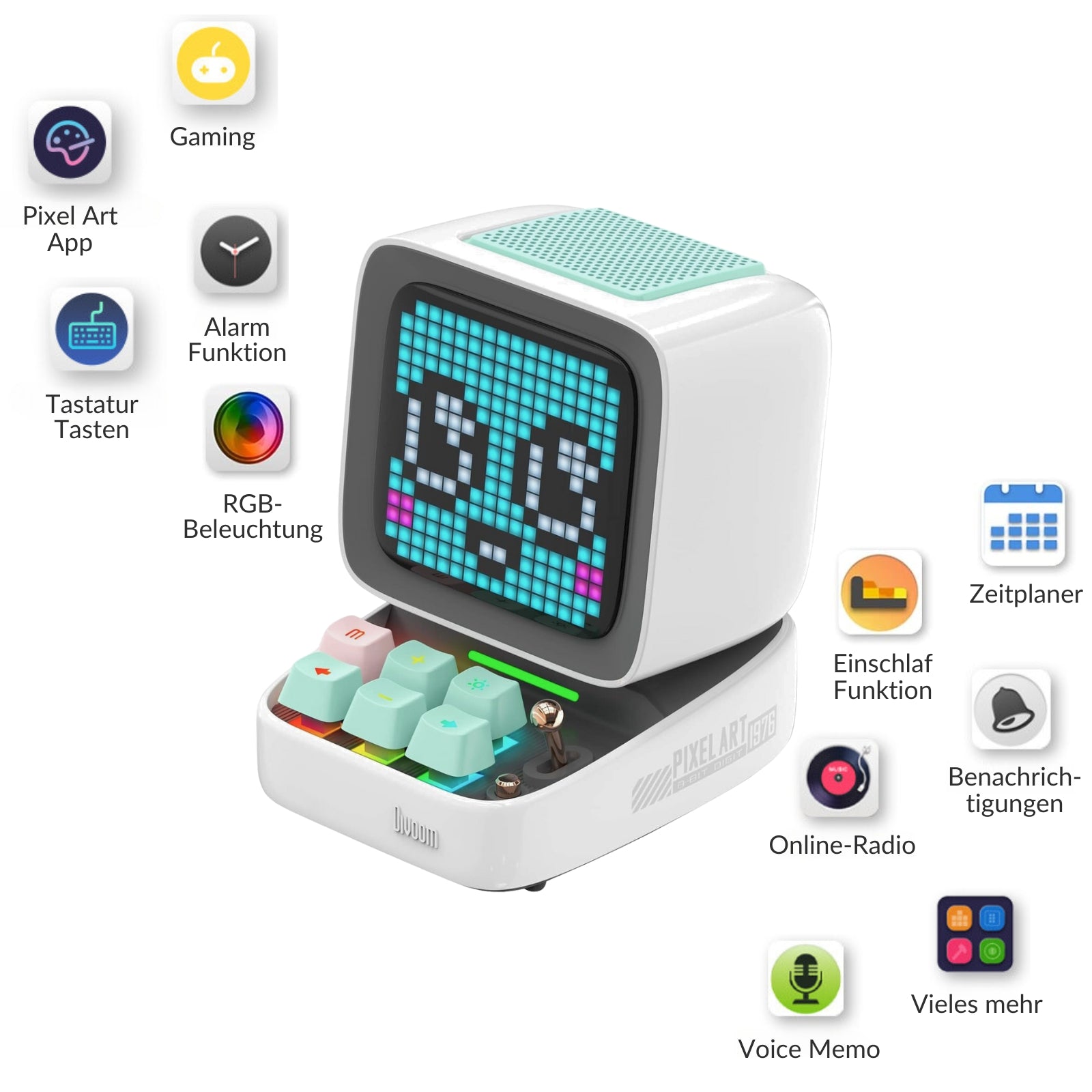 Divoom DitooPRO Pixel Art LED Tragbarer Bluetooth