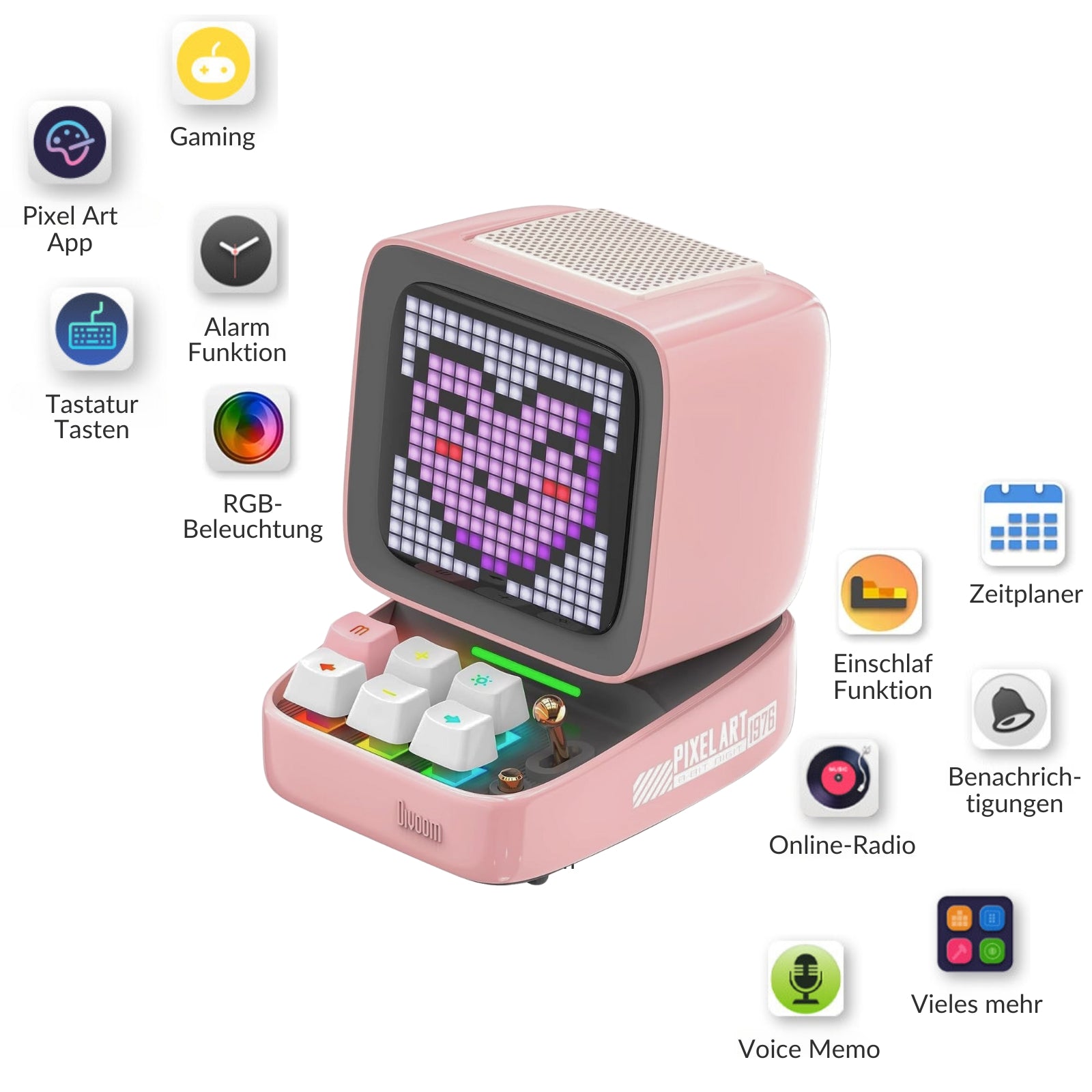 Divoom DitooPRO Pixel Art LED Tragbarer Bluetooth