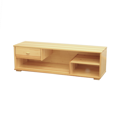 Vanessa HiFi-Lowboard 150 cm – Kiefer Massivholz mit 1 Schublade