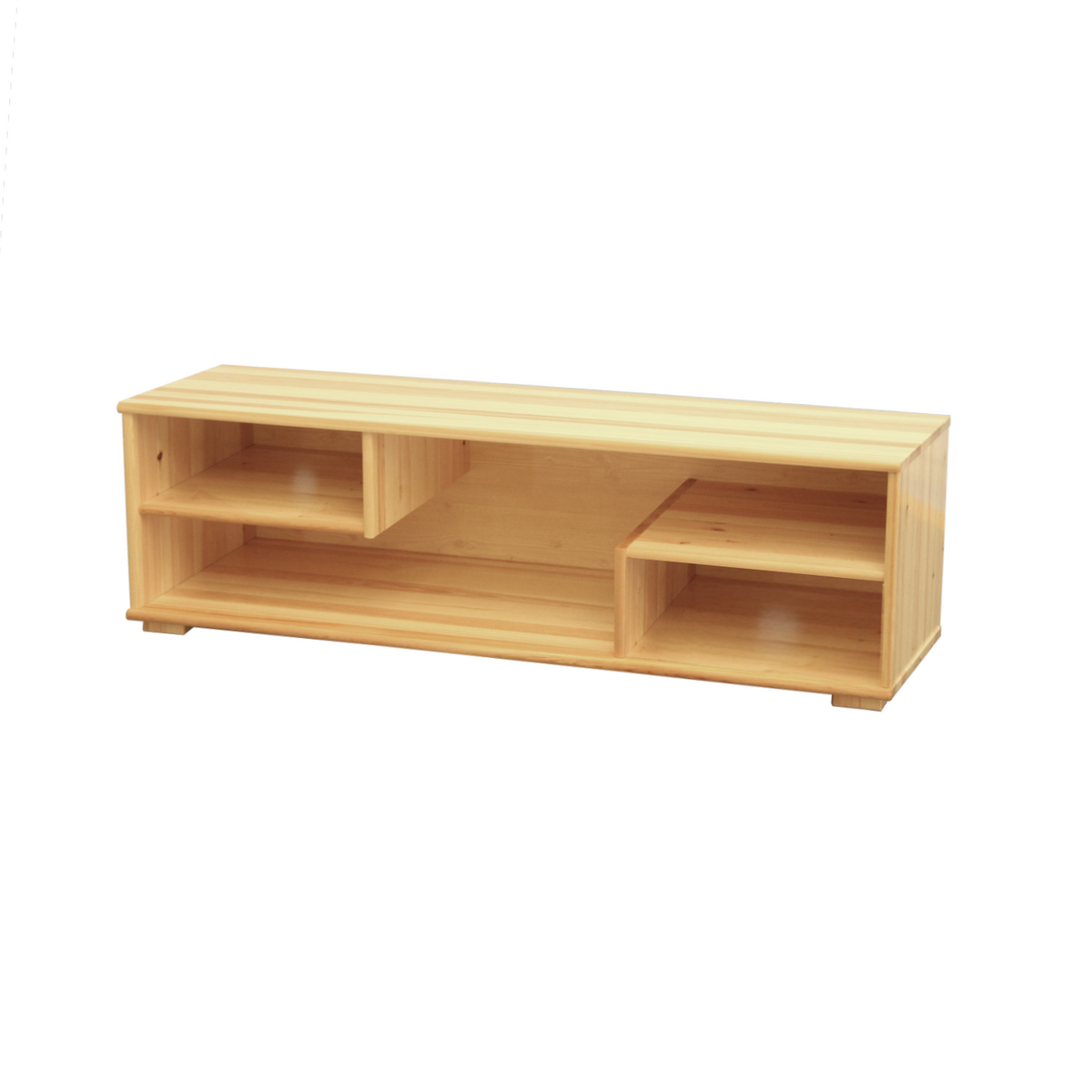 Vanessa HiFi-Lowboard 150 cm – Kiefer Massivholz, offen
