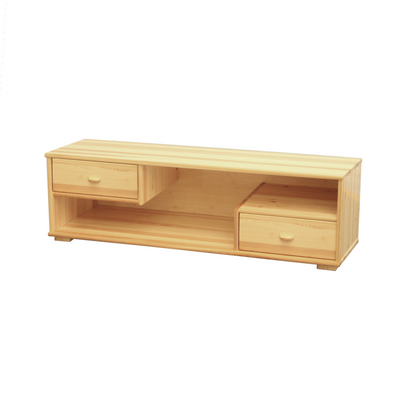 Vanessa HiFi-Lowboard 150 cm – Kiefer Massivholz mit Gerätefächern