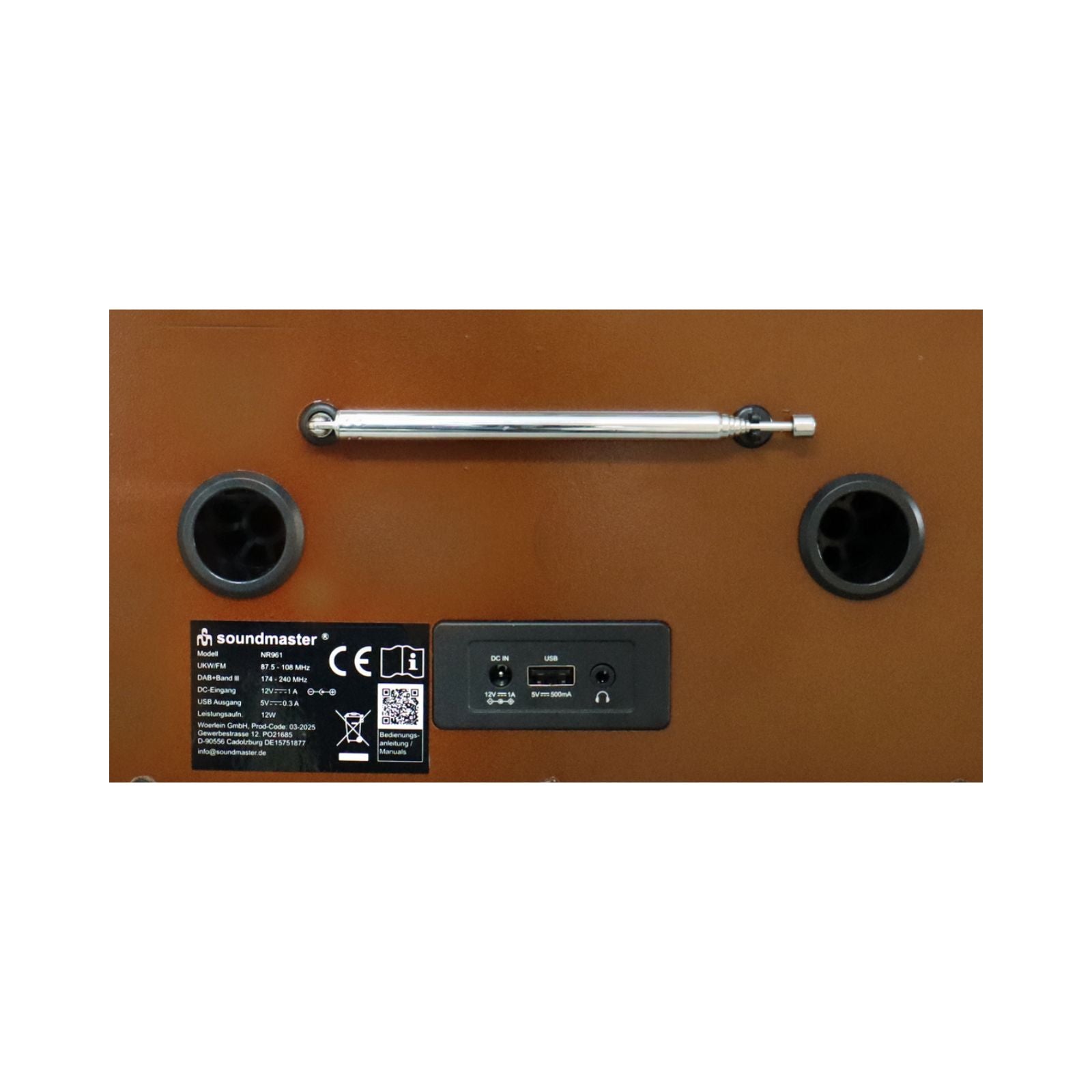 Soundmaster NR961 Retro Stereoanlage Kompaktanlage