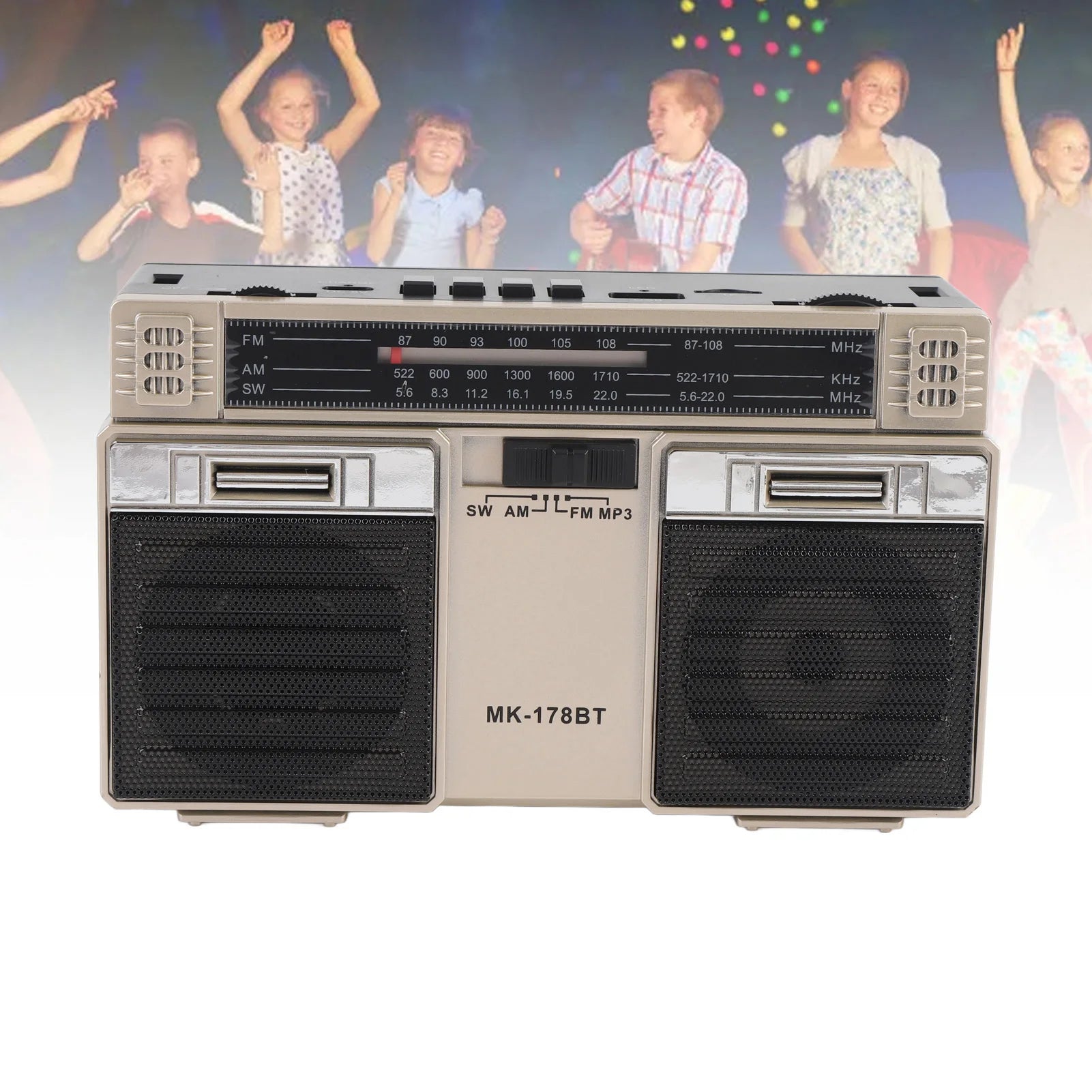 Retro-Design Radio mit Bluetooth & integriertem Akku –