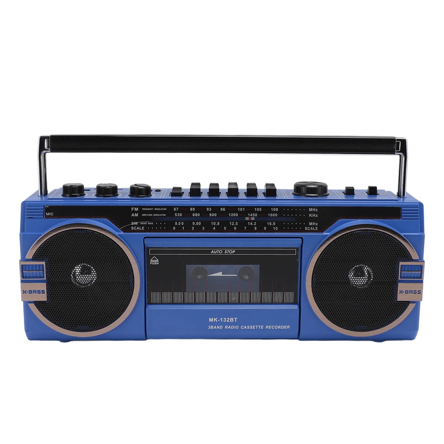 AM FM SW Cassette Player Bluetooth Vintage Great Sound