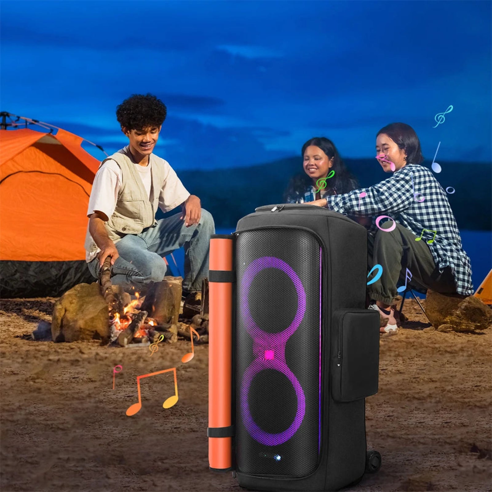 Speaker Carry Cover with Mic Pocket Portable Speaker Dust