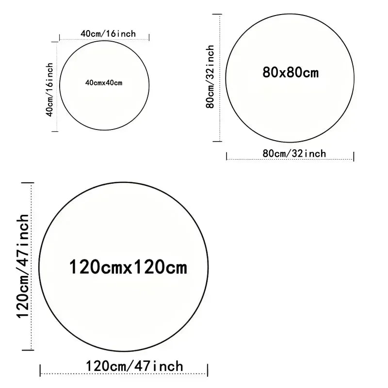 Retro Classic Music Vinyl Round Rug Living Room Soft Carpet