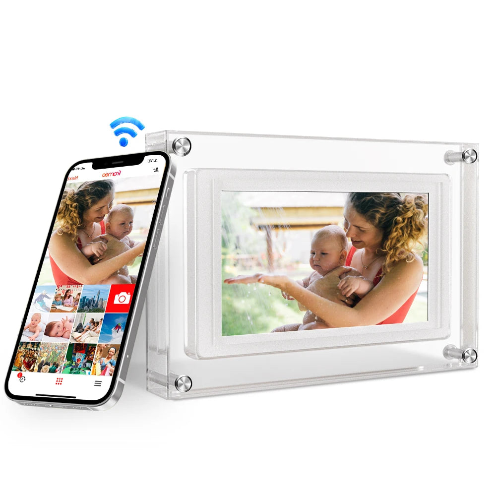 Frameo 5 Inch WiFi Digital Picture Frame 1280 * 720 IPS HD