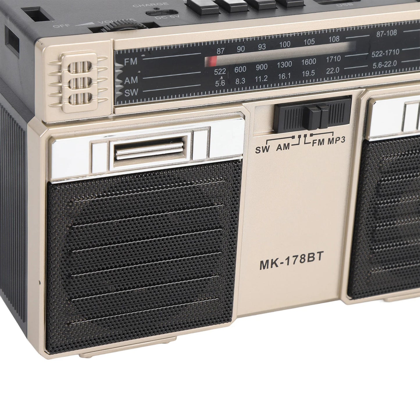Retro-Design Radio mit Bluetooth & integriertem Akku –