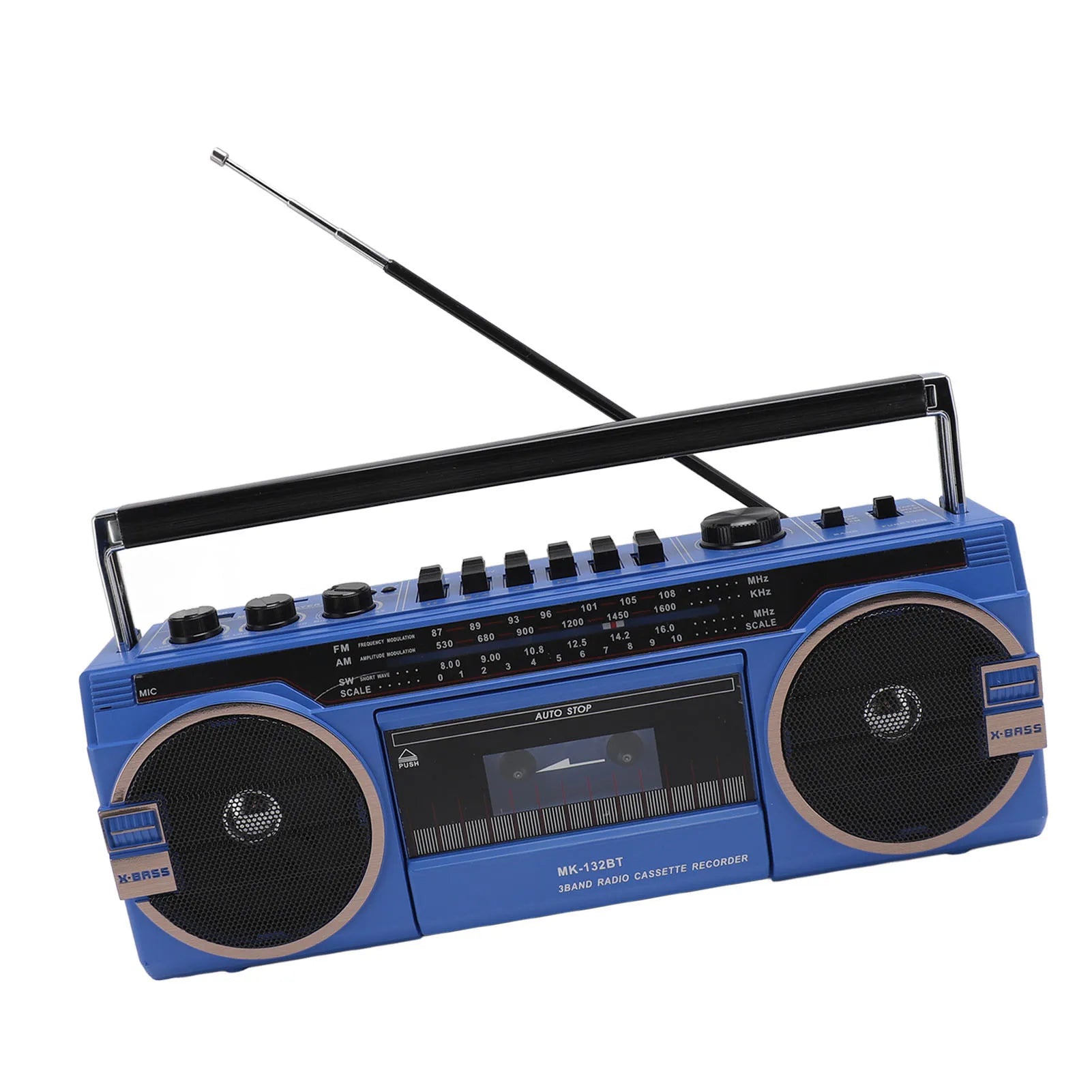 AM FM SW Cassette Player Bluetooth Vintage Great Sound