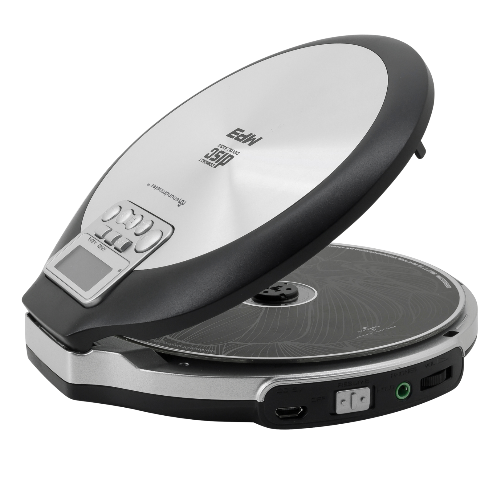 Soundmaster CD9220 tragbarer CD-Player im Discman-Stil