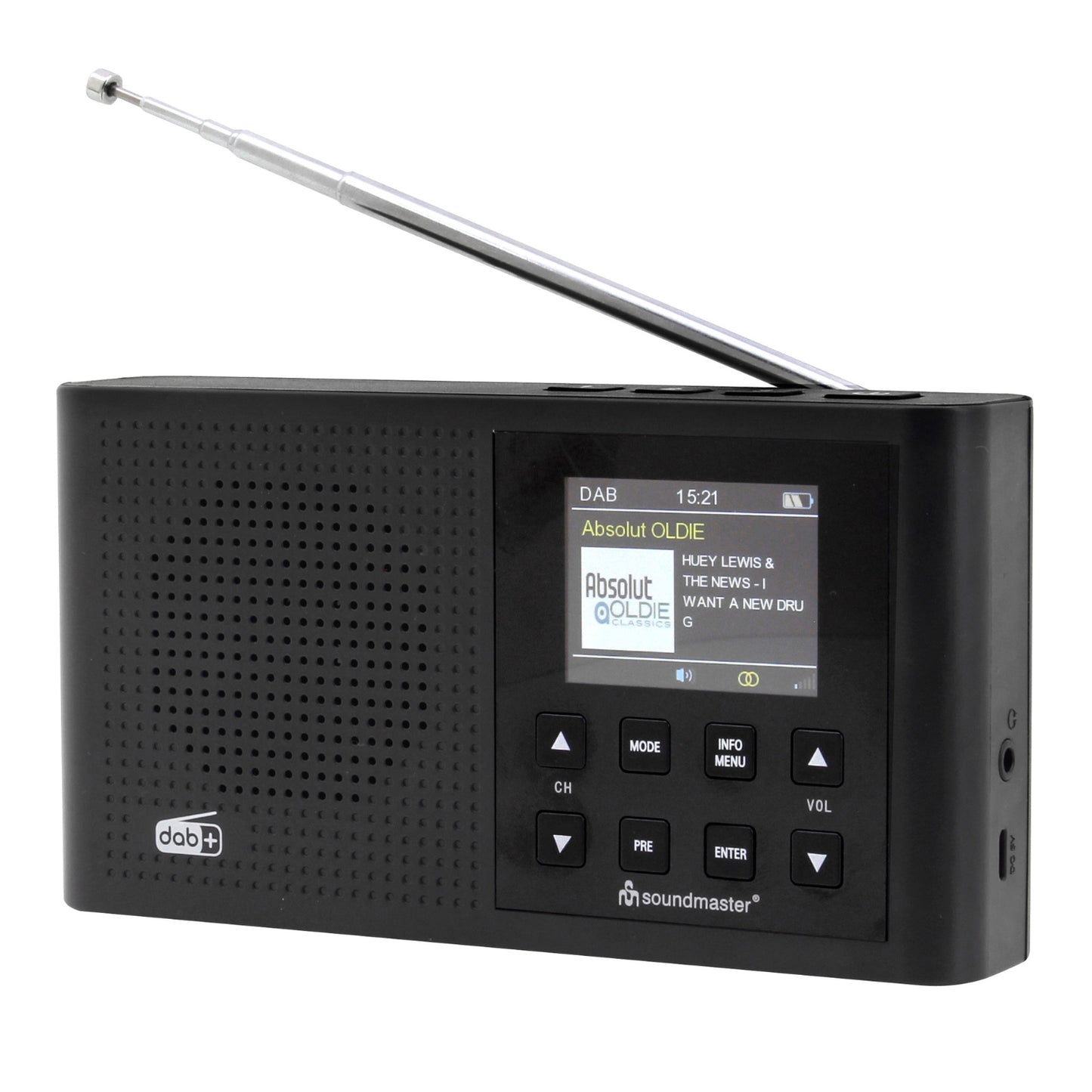 Soundmaster DAB165SW kleines Digitalradio DAB+ UKW-RDS