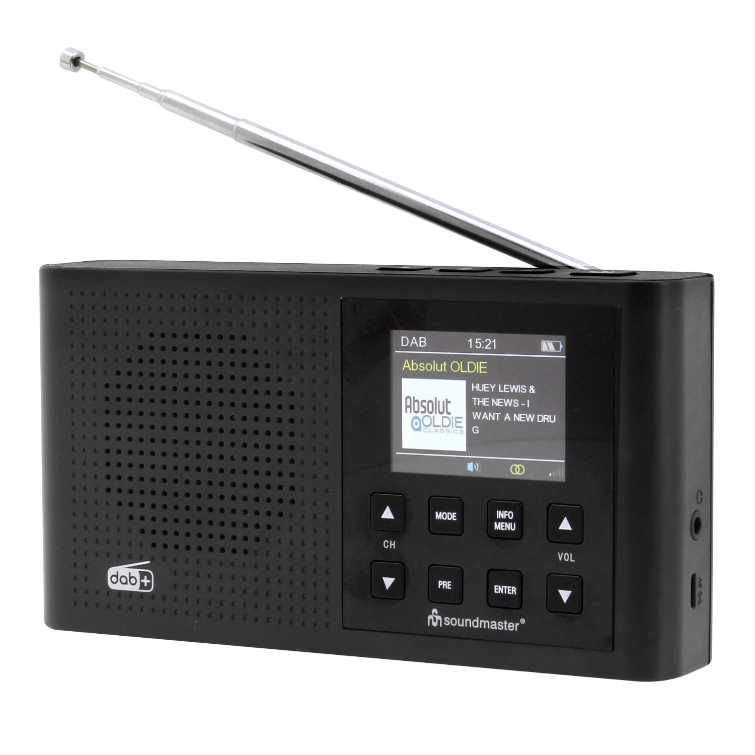 Soundmaster DAB165SW kleines Digitalradio DAB + UKW-RDS