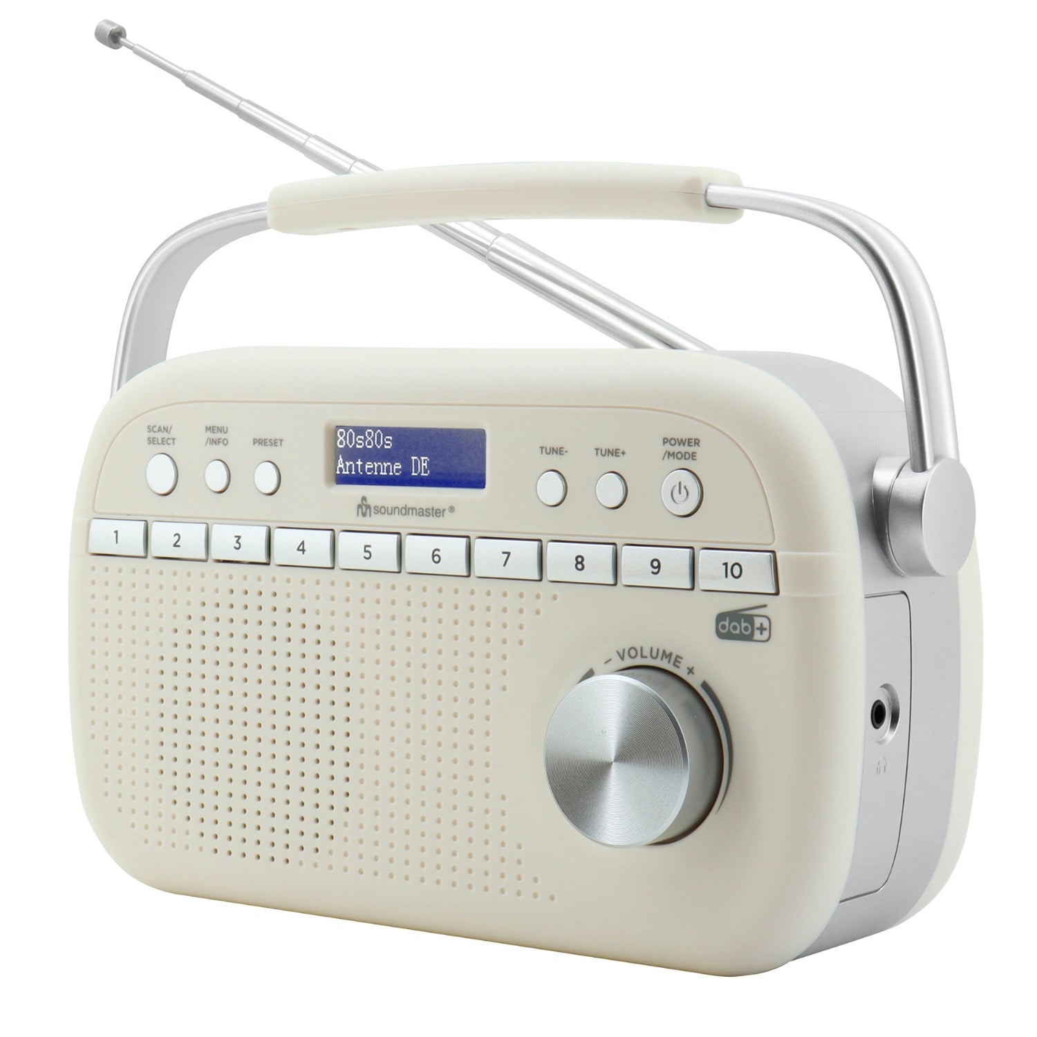 Soundmaster DAB280BE tragbares Digitalradio DAB + UKW-RDS