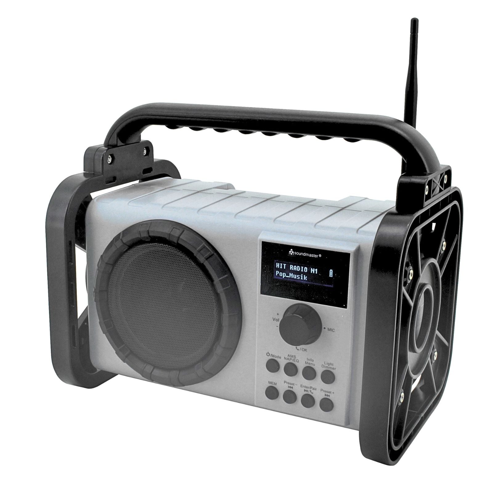 Soundmaster DAB80 SG Baustellenradio Gartenradio