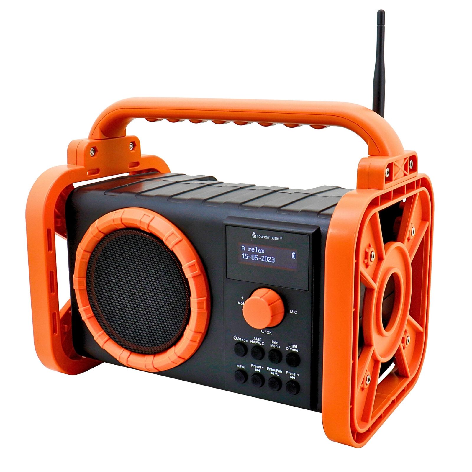 Soundmaster DAB80OR Baustellenradio Gartenradio