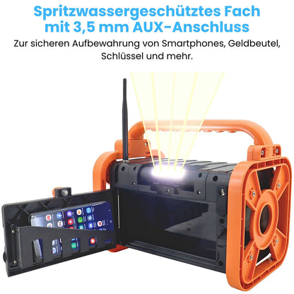 Soundmaster DAB80OR Baustellenradio Gartenradio