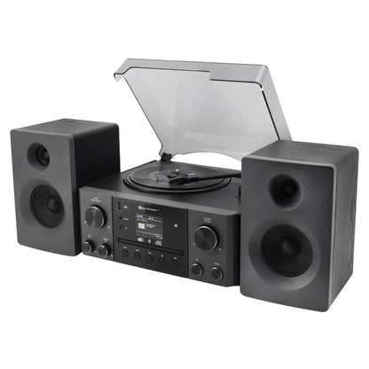 Soundmaster MCD1950SW Stereoanlage mit Plattenspieler DAB+