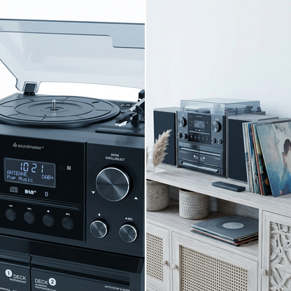 Soundmaster MCD5600 Stereoanlage mit Plattenspieler DAB+