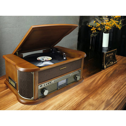 Soundmaster NR566BR 7-in-1 Nostalgie Stereo-installatie