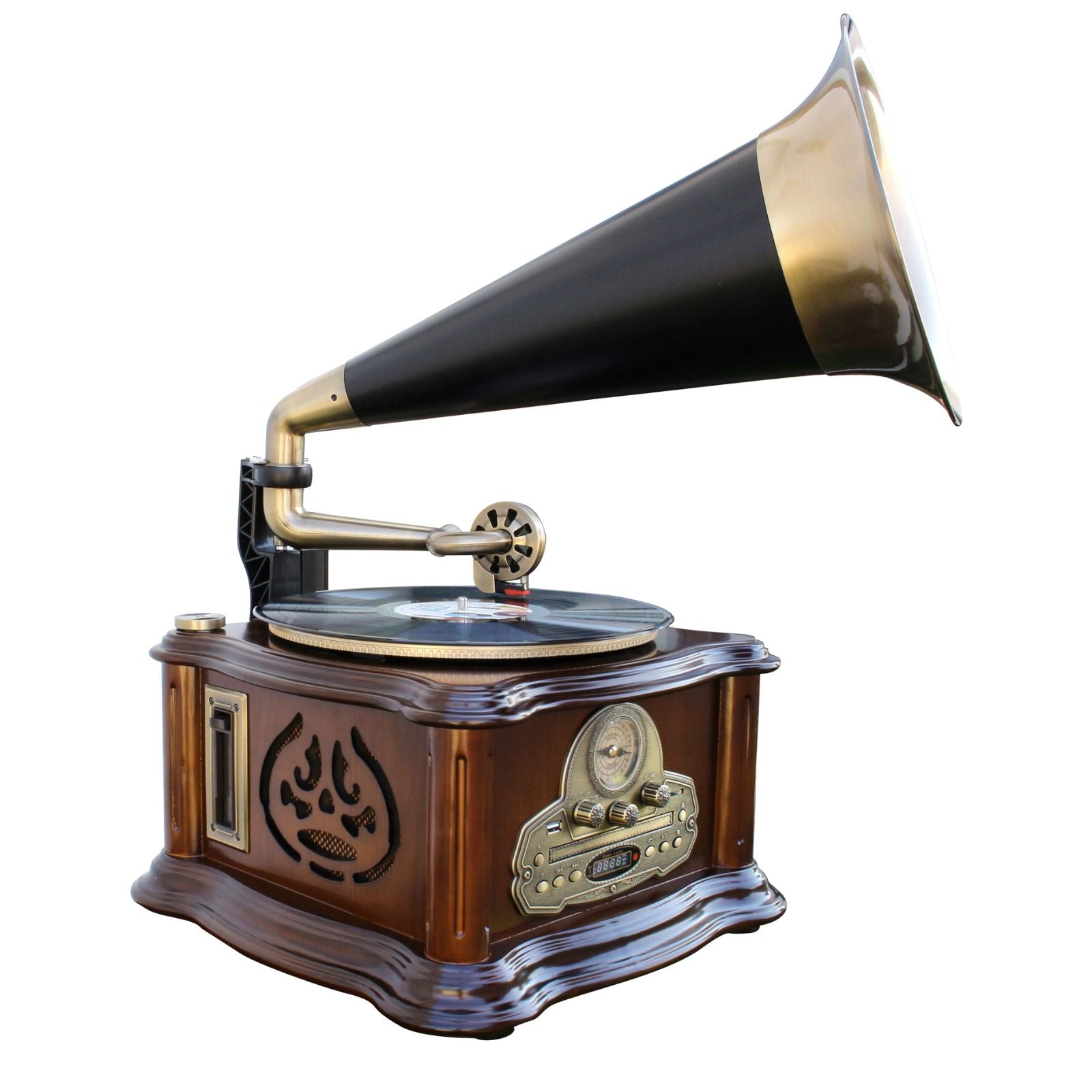 Soundmaster NR917 Retro Grammophon mit Plattenspieler