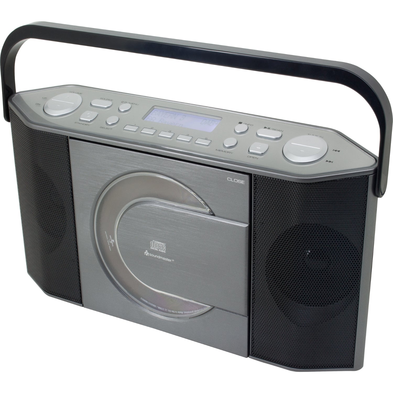 Soundmaster RCD1770AN tragbares Digitalradio CD-Player DAB