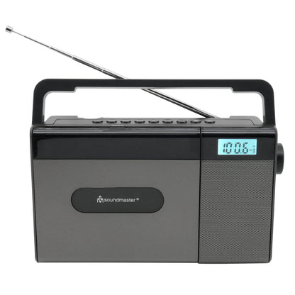 Soundmaster RCD1170SW – kompaktes UKW-CD-Radio mit Akku, Bluetooth, USB & großer LCD-Anzeige