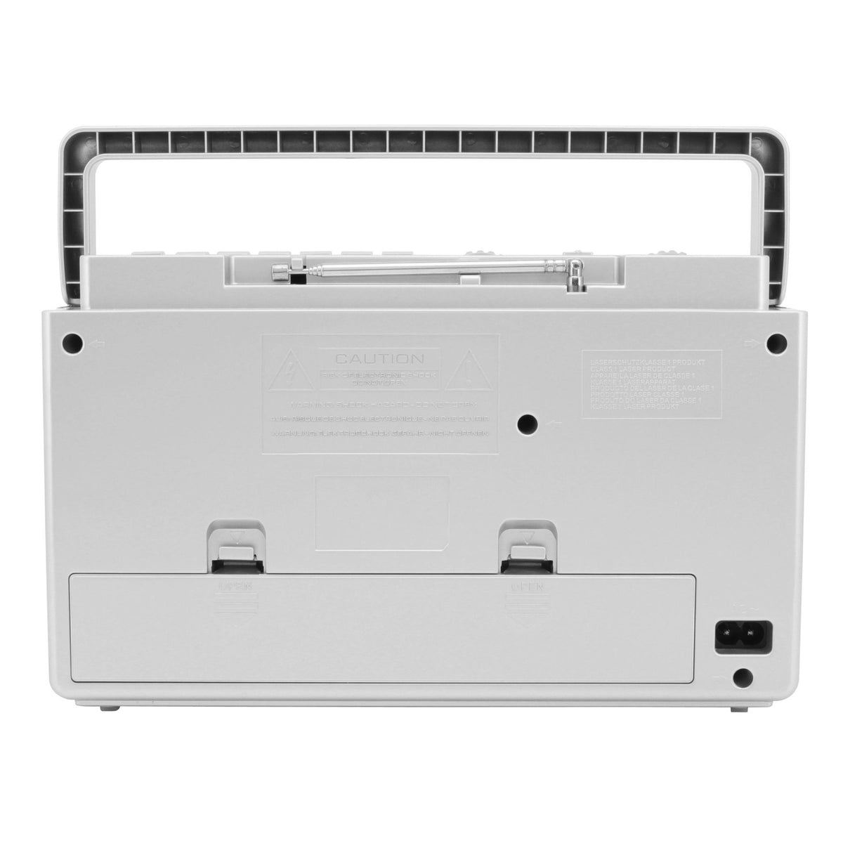 Radio portátil Soundmaster RCD1185 con reproductor de CD, función de audiolibro, radio maletín y radio para cocina