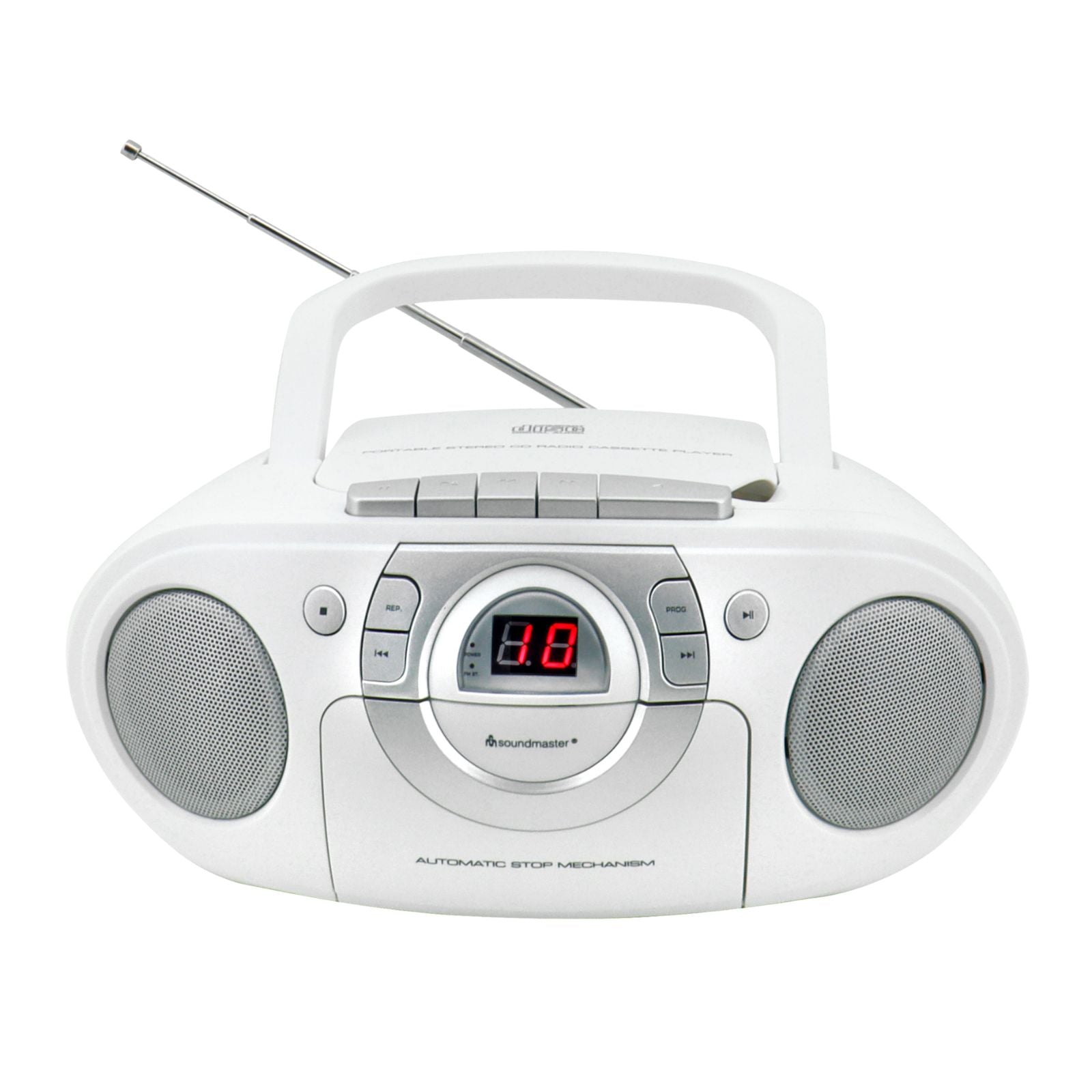 Soundmaster SCD5100WE tragbarer CD-Player Radiorecorder