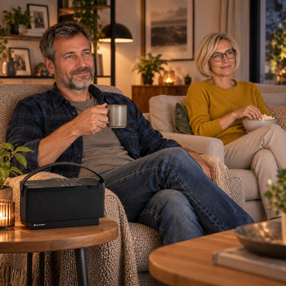 Soundmaster EliteLine HORST TVL24SW – tv-luidspreker met spraakversterker, draadloze overdracht, Bluetooth-streaming en onafhankelijke volumeregeling