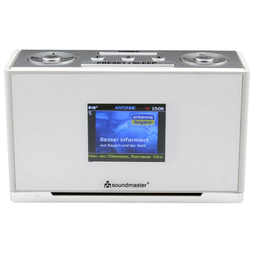 Soundmaster UR240WE Radiowecker mit Farbdisplay DAB+