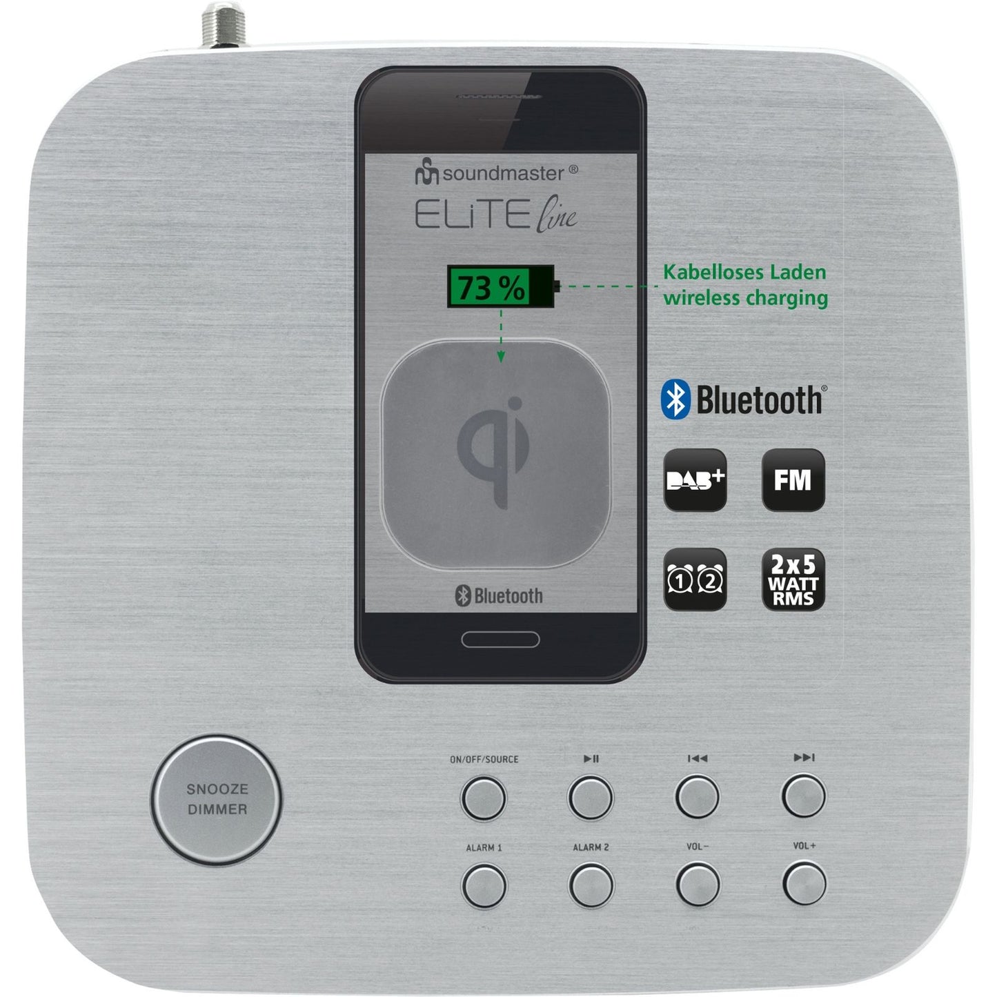 Soundmaster EliteLine UR411SI Radiowecker Uhrenradio