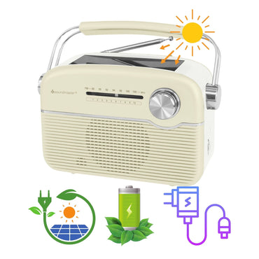 Soundmaster TR480BE tragbares Radio mit Solar und Lithium