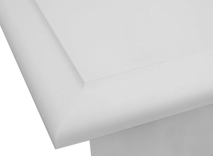 Bologna Elegante HiFi-Lowboard 111 cm – Kiefer Massivholz, Weiß