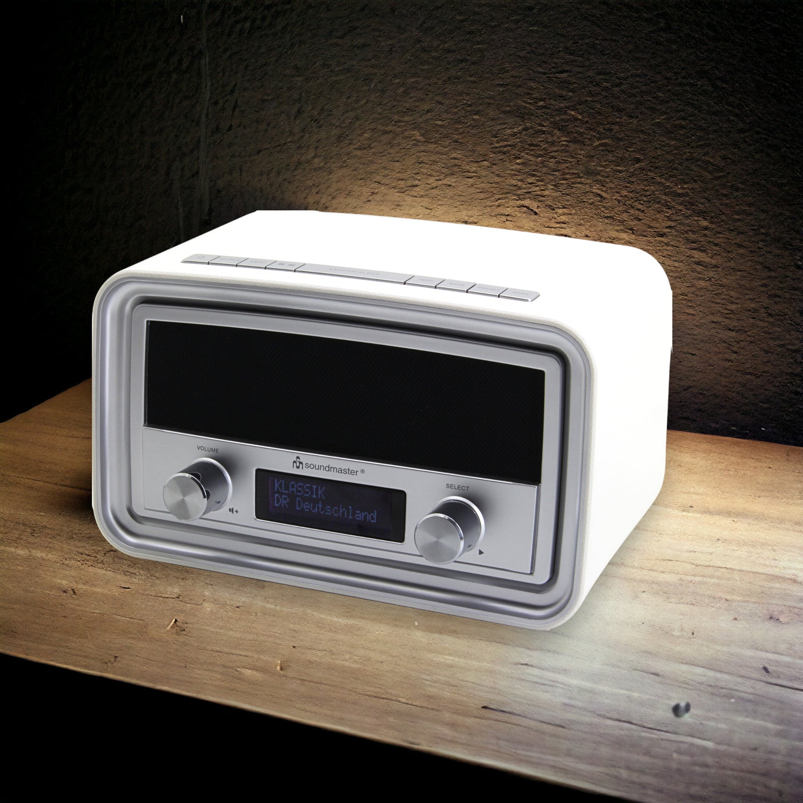 Soundmaster UR190WE Retro Radiowecker Uhrenradio