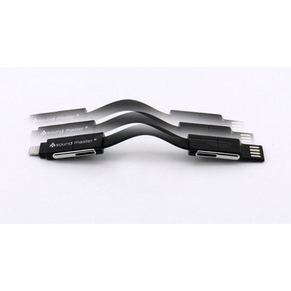 ad6sw 6-in-1 sleutelhanger datakabel oplaadkabel ios usb c kabel universele smartphone kabel – Afbeelding 5 – Productfoto van Soundmaxx Online