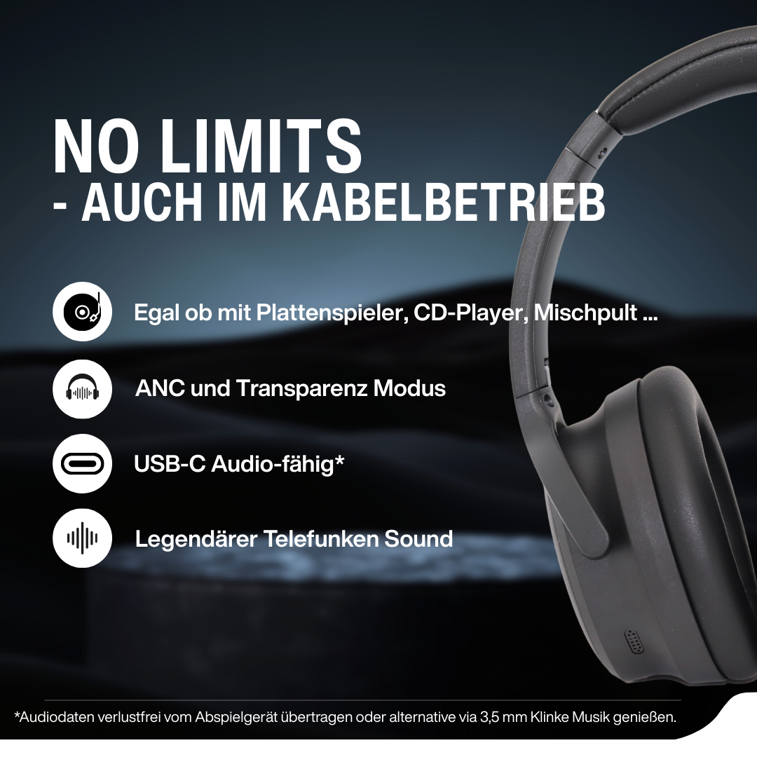 TELEFUNKEN ARCO STYLE - Active Noise Cancelling Bluetooth