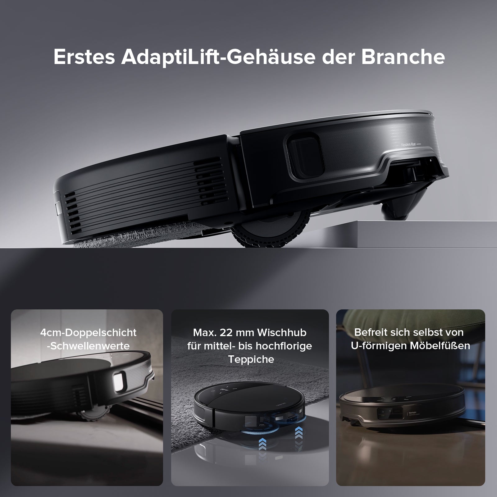 Roborock Saros 10R Saugroboter mit Wischfunktion & abnehmbarem Wischmopp
