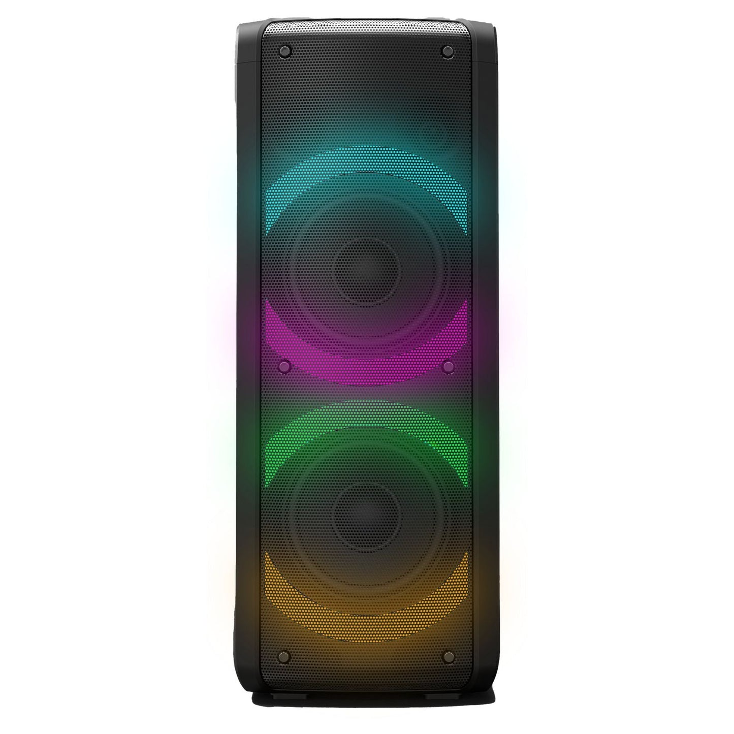 denver bps 352 karaoke bluetooth partylautsprecher mit led lichteffekten und mikrofon – Detailaufnahme – Produktbild von Soundmaxx Online