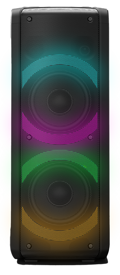denver bps 352 karaoke bluetooth partylautsprecher mit led lichteffekten und mikrofon – Ansicht 6 – Produktbild von Soundmaxx Online