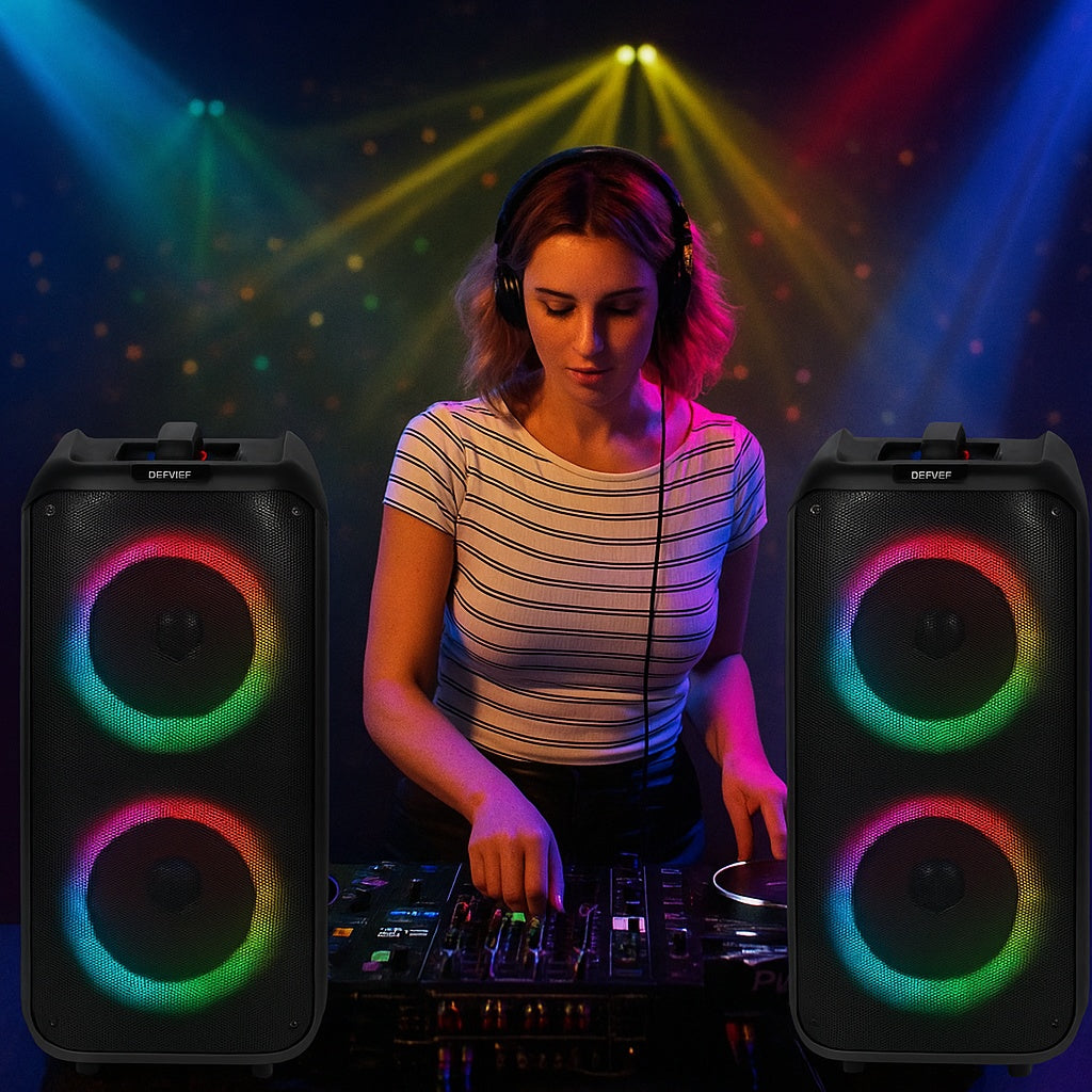 DENVER BPS-354 – Karaoke Bluetooth-Partylautsprecher