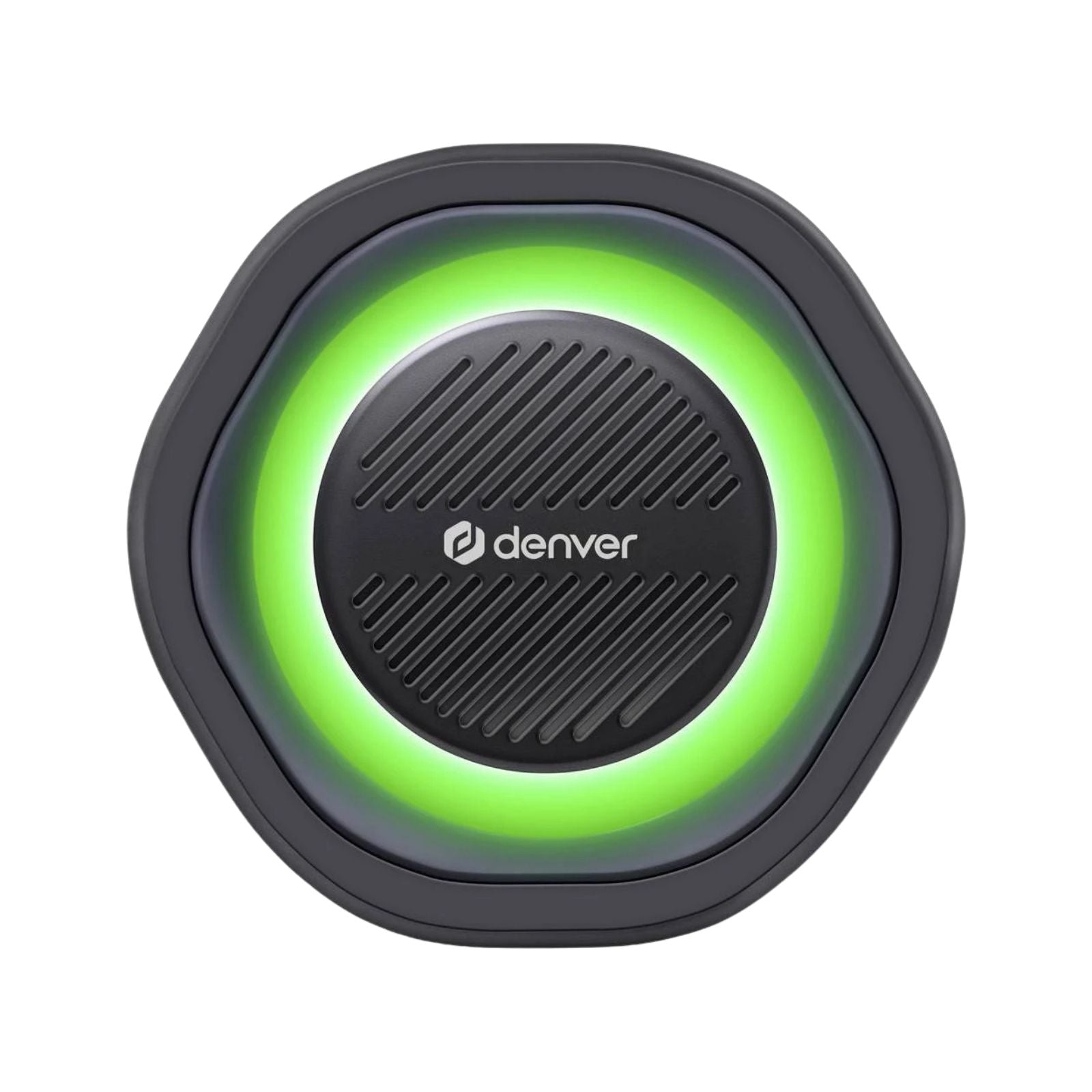 denver btv 223b kabelloser tws bluetooth lautsprecher mit led lichteffekten und power fur outdoor party wasserfest ipx5 200w 20w rms – Detailaufnahme – Produktbild von Soundmaxx Online