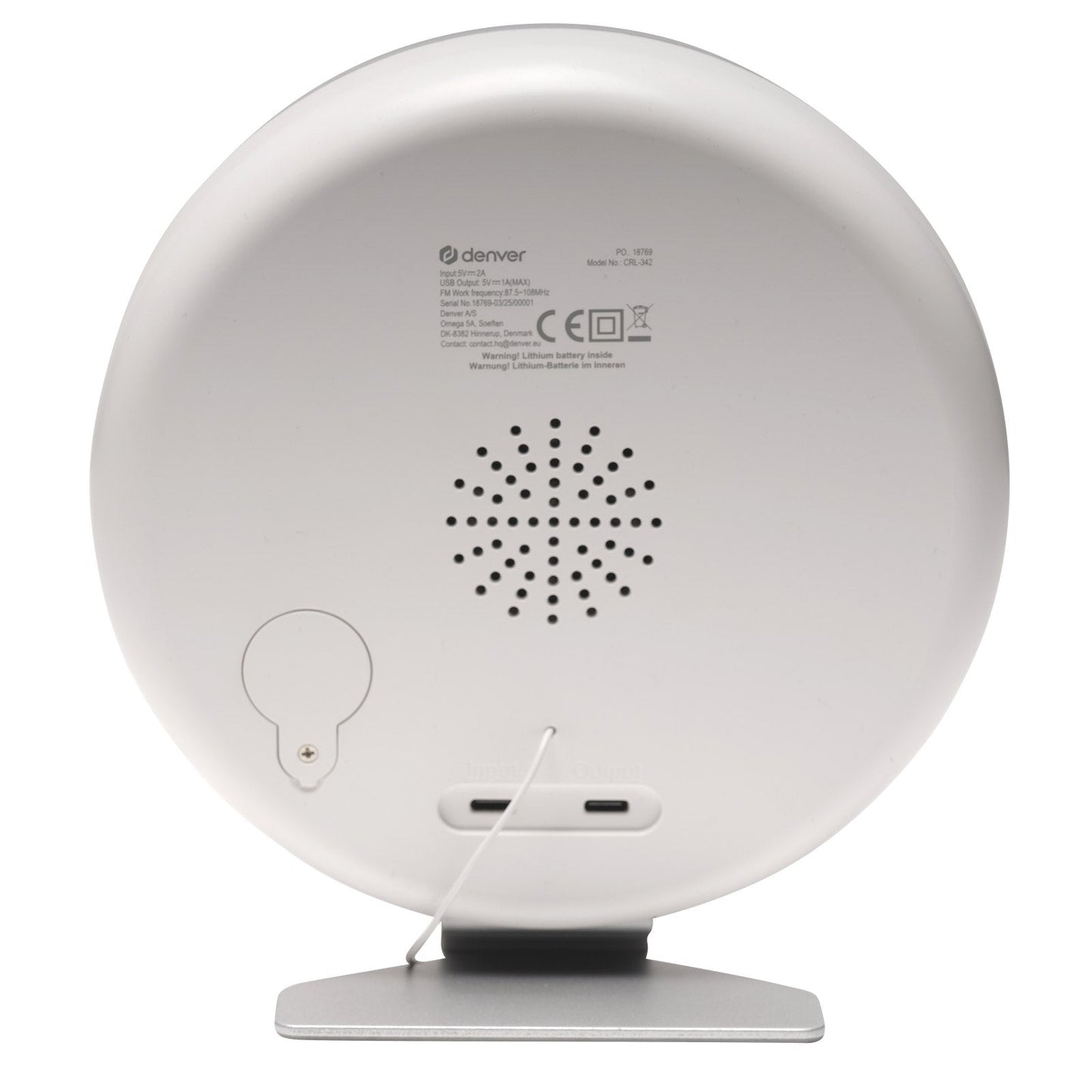 Denver CRL‑342 FM‑Radiowecker mit Lichtsimulation