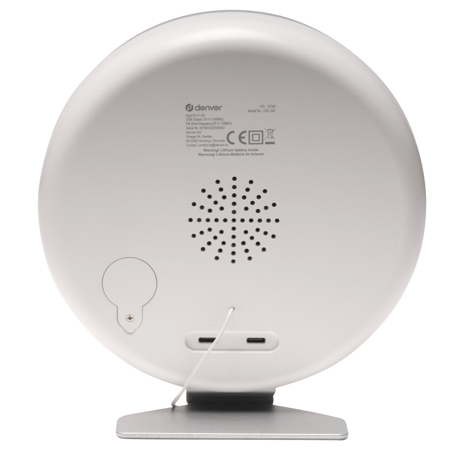 Denver CRL‑342 FM‑Radiowecker mit Lichtsimulation
