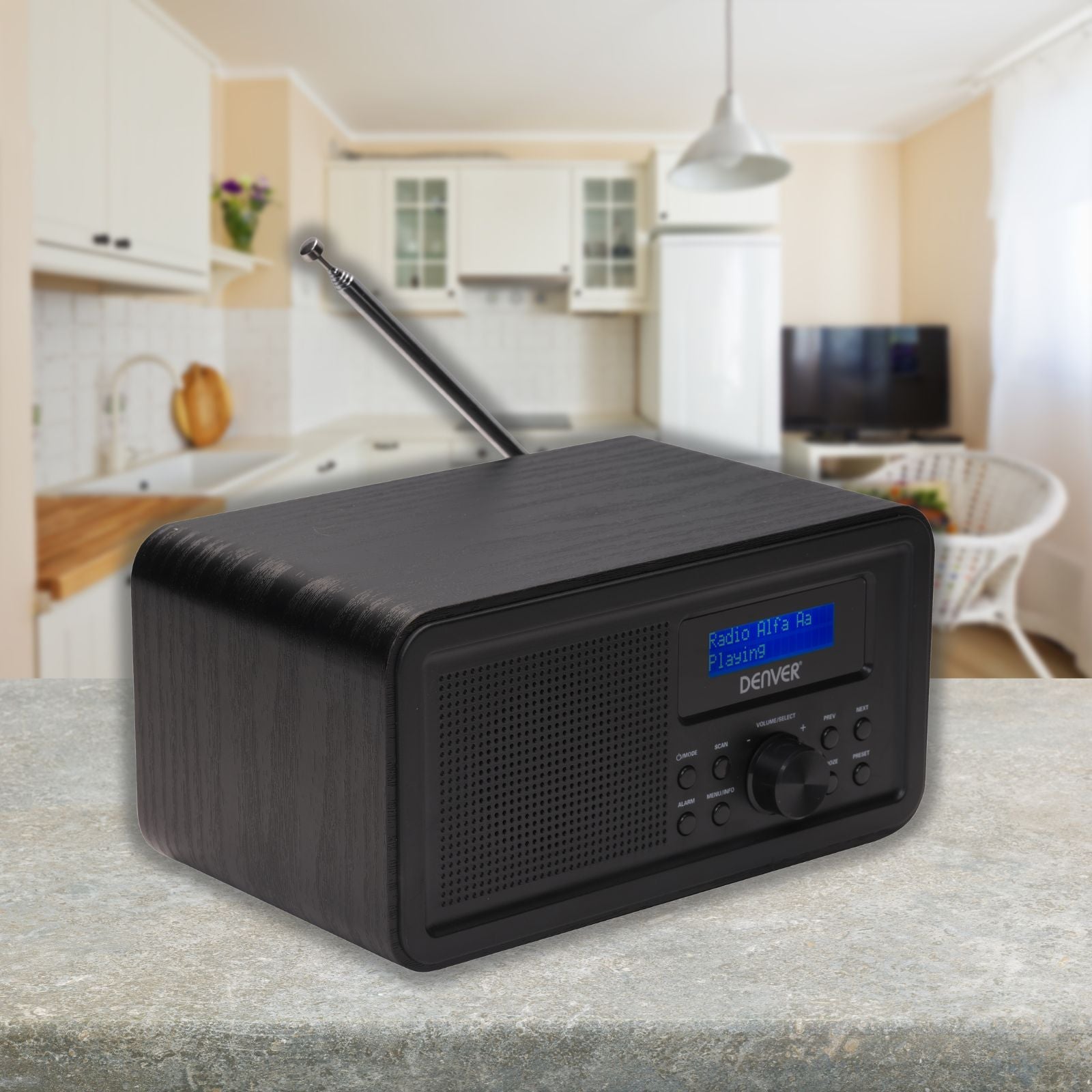 DENVER DAB-30B – Kompaktes DAB + Radio mit Bluetooth