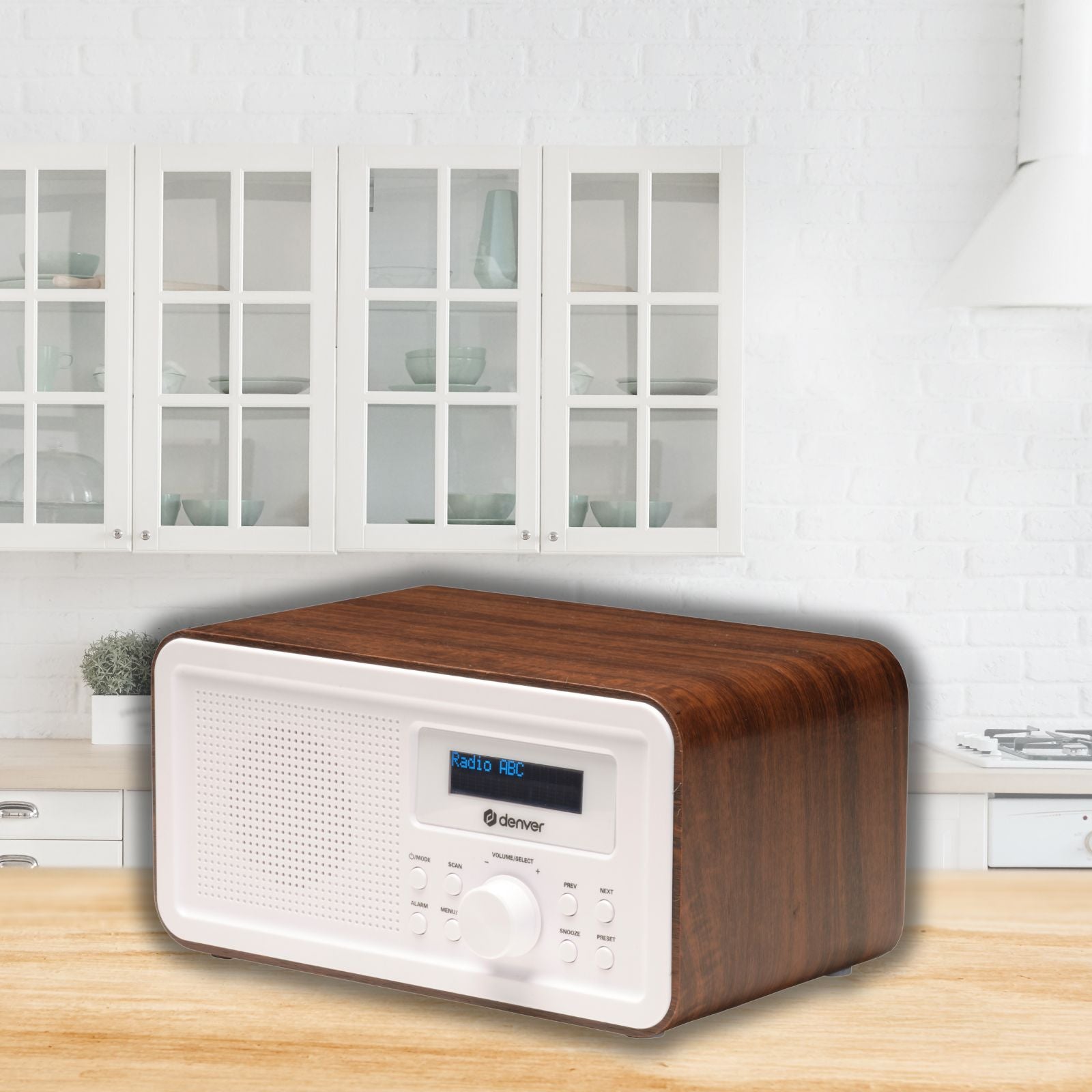 DENVER DAB-30DW – Kompaktes DAB + Radio mit Bluetooth