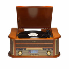 DENVER MRD-51 – Retro music center with record player, DAB+, cassette, CD &amp; USB
