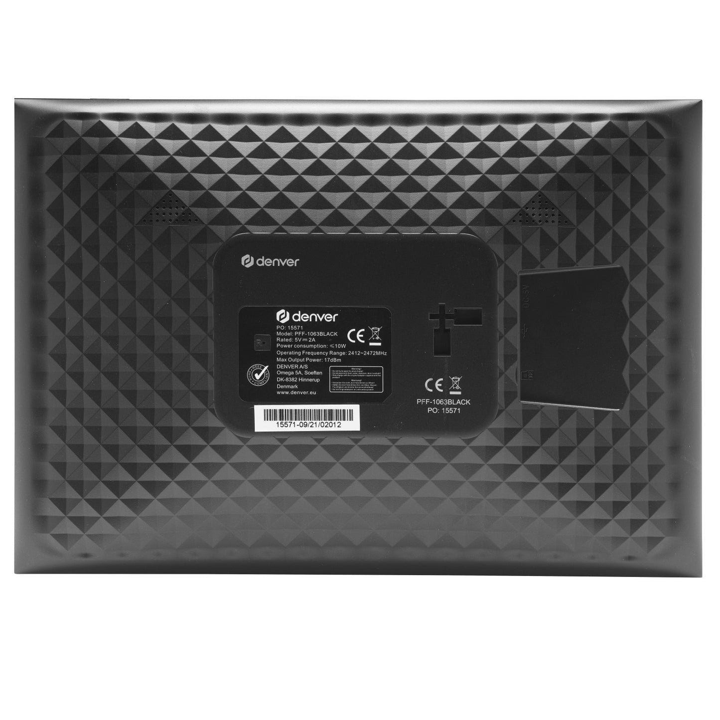 Denver PFF-1063BMK2 Full-HD digitaler Wi-Fi-Bilderrahmen