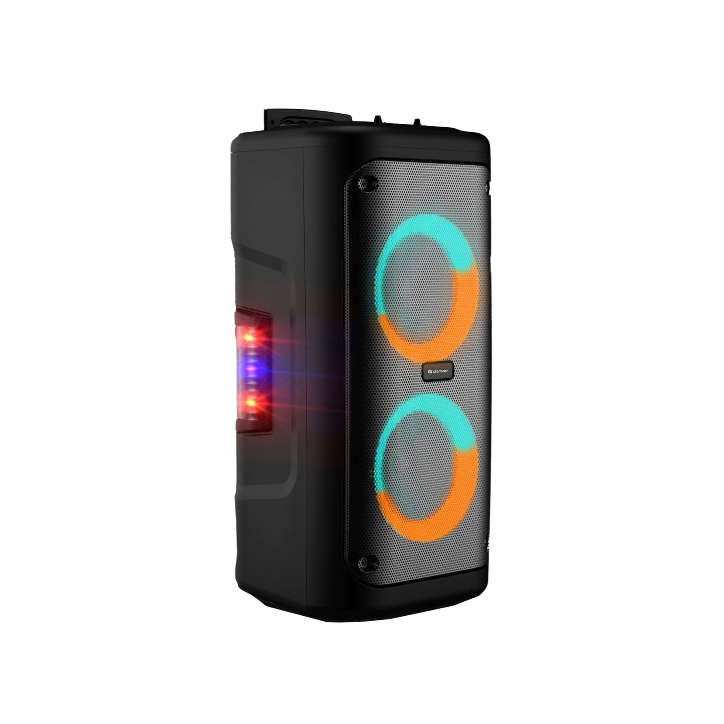 denver tsp 353 bluetooth partylautsprecher 400w mit mega led lichtshow akku karaoke mikrofon – Ansicht 12 – Produktbild von Soundmaxx Online